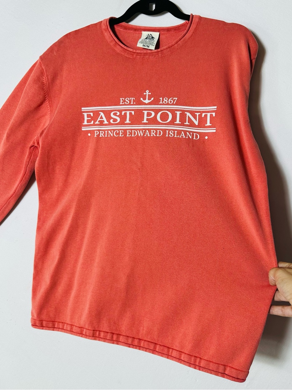 Tall Ships Trading Company PEI East Point Coral Cotton Crewneck Sweatshirt M - Picture 7 of 14